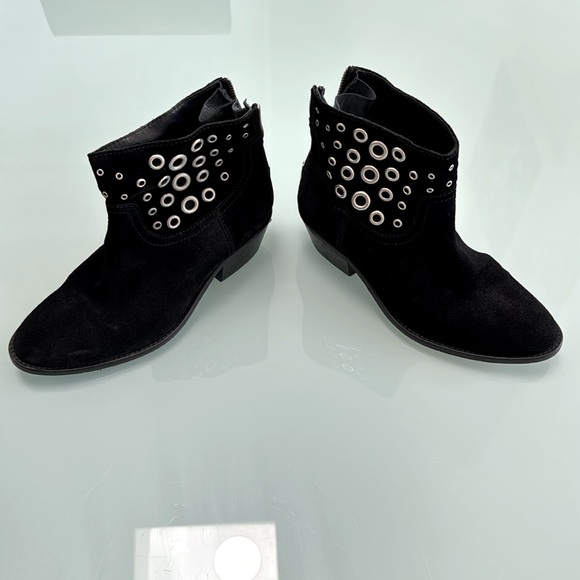 Zadig & Voltaire 100% leather black Boots with silver metal studs EUR size 36 - Picture 5 of 16